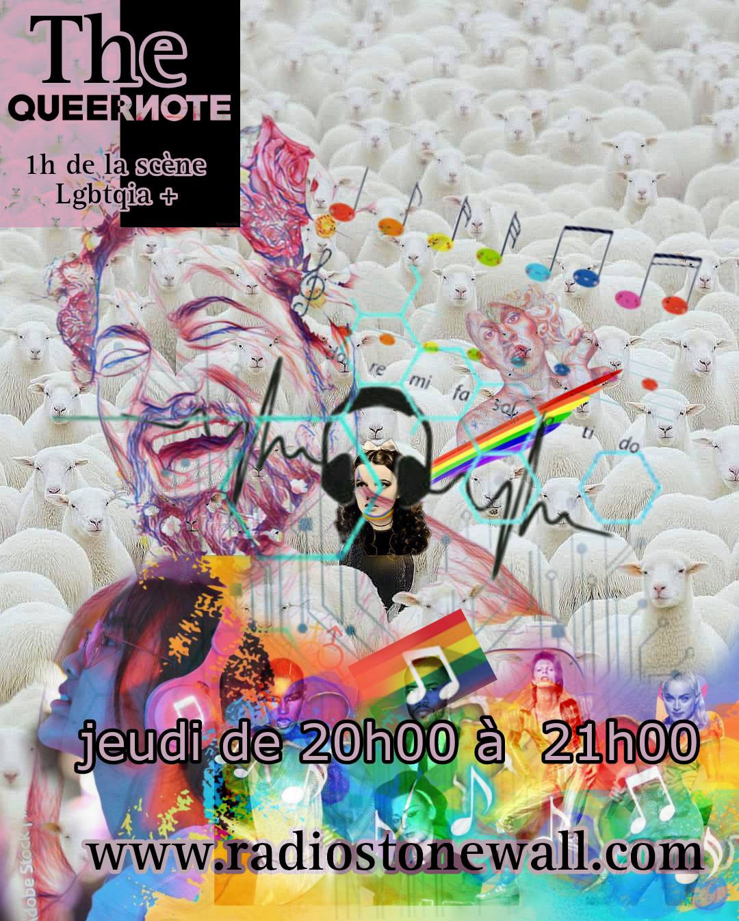 Jeudi 20h00 ,QueerNOte,1h00 musicale d'artiste #Lgbtqia+